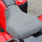 A TRX520 Honda ATV fitted with a Topaz seat cover
