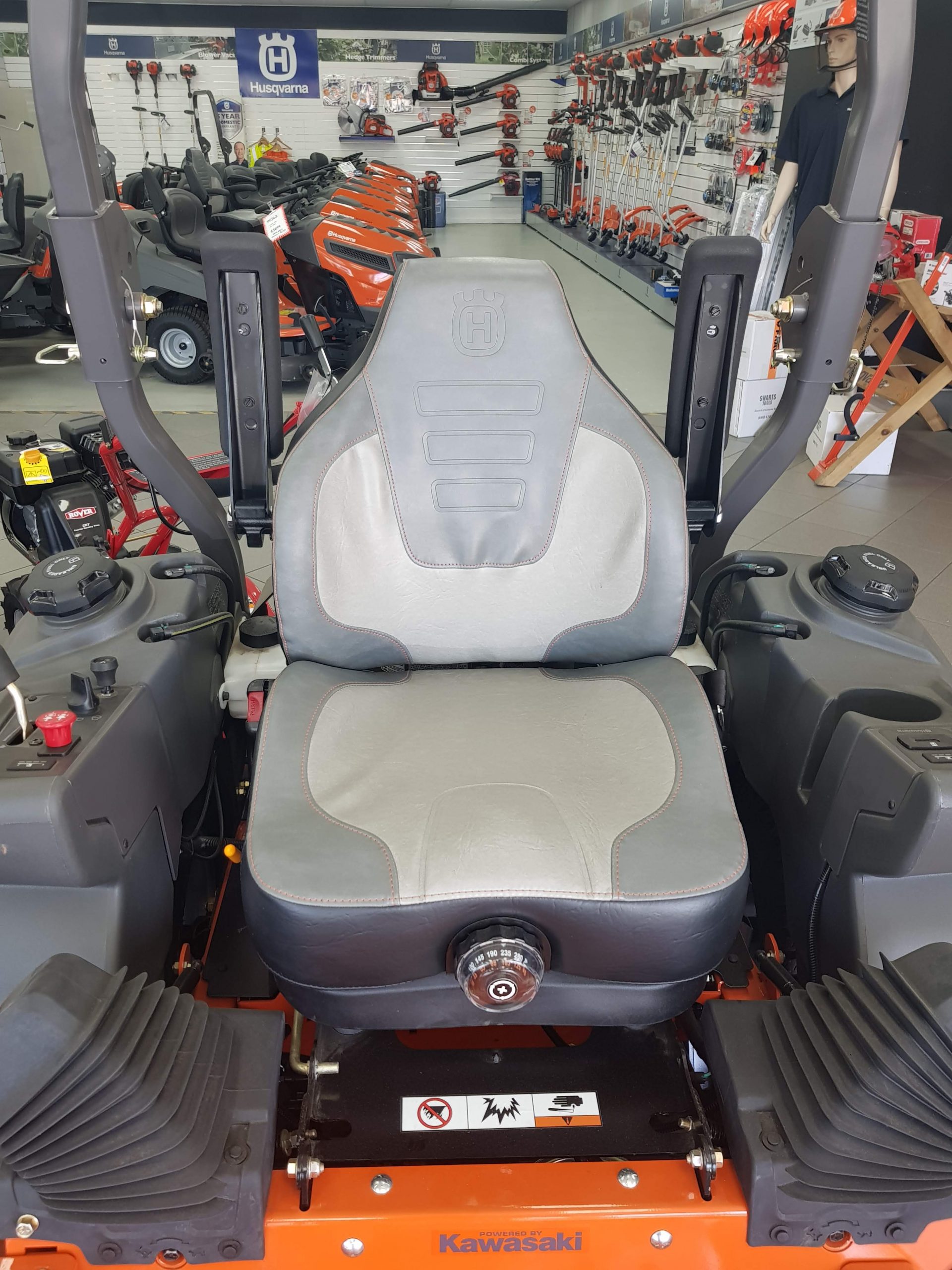 Canvas Seat Cover to suit Husqvarna Z554 Z560x Z572x Zero Turn Mowers Topaz Global